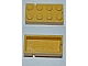 invID: 408056660 P-No: bslot04bL  Name: Brick 2 x 4 without Bottom Tubes, Slotted (with 2 slots, opposite corner left)
