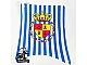 invID: 408389269 P-No: sailbb02  Name: Cloth Sail Main with Blue Stripes and Crown Shield Pattern