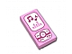invID: 408961246 P-No: 3069pb0175  Name: Tile 1 x 2 with Magenta and White Cell Phone / Smartphone / Music Player Pattern