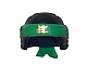invID: 409087693 P-No: 24496pb01  Name: Minifigure, Headgear Ninjago Wrap Type 3 with Molded Green Bandana and Knot and Printed Gold Ninjago Logogram 'LL' Pattern