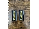 invID: 409034766 P-No: 2440pb012  Name: Vehicle, Spoiler / Plow Blade 6 x 3 with Hinge with 7 Yellow Chevrons Pattern (Sticker) - Set 6573