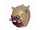 invID: 409283458 P-No: 18934pb01  Name: Minifigure, Head, Modified SW Tusken Raider with Flat Silver Head Spikes Pattern