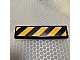 invID: 409758357 P-No: 2431pb147  Name: Tile 1 x 4 with Black and Orange Danger Stripes Pattern (Sticker) - Set 7738