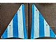 invID: 410742942 P-No: sailbb20  Name: Cloth Sail Triangular 15 x 22 with Blue Thick Stripes Pattern