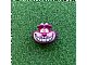 invID: 411539497 P-No: 26026pb01  Name: Minifigure, Head, Modified Cheshire Cat with Wide Grin, Bright Light Pink Muzzle, and Yellow Eyes Pattern