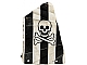 invID: 411602107 P-No: sailbb16  Name: Cloth Sail 2 with Black Stripes, Skull and Crossbones Pattern
