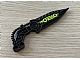 invID: 411721856 P-No: 64263pb01  Name: Bionicle Wing Angled with Molded Lime Center Pattern