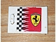 invID: 411739146 P-No: 4533pb009R  Name: Container, Cupboard 2 x 3 x 2 Door with Checkered Flag and Ferrari Logo Pattern Right (Sticker) - Sets 8185 / 8654 / 8672