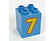 Lot ID: 411772206 P-No: 31110pb130 Name: Duplo, Brick 2 x 2 x 2 with Number 7 Bright Light Orange Pattern invID: 411772206 P-No: 31110pb130 Name: Duplo, Brick 2 x 2 x 2 with Number 7 Bright Light Orange Pattern