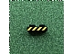 invID: 412702042 P-No: 3023pb07  Name: Plate 1 x 2 with Yellow Danger Stripes Pattern