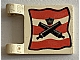 invID: 412970984 P-No: 2335pb002  Name: Flag 2 x 2 Square with Crossed Cannons over Red Stripes, Black Outline Pattern