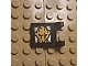 invID: 412990372 P-No: 2335pb160  Name: Flag 2 x 2 Square with Gold Ninjago Earth Emblem Pattern on Both Sides (Stickers) - Set 70733