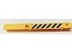 invID: 413327993 P-No: 57779pb012  Name: Crane Arm Outside, Wide with Pin Hole at Mid-Point with Black and Yellow Danger Stripes Pattern Between Holes on Both Sides (Stickers) - Set 60109