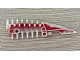 invID: 413371691 P-No: 63149pb01  Name: Bionicle Weapon Spined Long Blade with Marbled Red Pattern