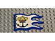 invID: 414117932 P-No: x376px5  Name: Cloth Flag 8 x 5 Wave with Blue Border and Crown and Anchor Pattern