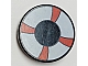 invID: 414140304 P-No: 4150px34  Name: Tile, Round 2 x 2 with Red and White Life Preserver, Curved Bands Pattern