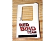 invID: 415464326 P-No: 4182pb002  Name: Door 1 x 4 x 5 Train Right, Thin Support at Bottom with Red 'RED BIRD TEAM', Black Stripe Pattern (Sticker) - Set 5591