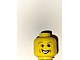 invID: 416174203 P-No: 3626bpb0128  Name: Minifigure, Head Male HP Gilderoy with Light Brown Eyebrows, Cheek Dimple, Open Mouth Smile Pattern - Blocked Open Stud