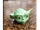 invID: 416448773 P-No: 64804pb02  Name: Minifigure, Head, Modified SW Yoda Straight Ears with Large Eyes and White Hair Pattern