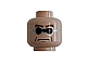 invID: 416587312 P-No: 3626bpb0199  Name: Minifigure, Head Glasses, Green and Silver, Brown Arched Eyebrows, Frown Pattern (Dr. Octopus) - Blocked Open Stud