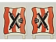 invID: 417045239 P-No: 2525px1  Name: Flag 6 x 4 with Crossed Cannons over Red Stripes Pattern