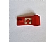 invID: 420820674 P-No: 3821pb007  Name: Door 1 x 3 x 1 Right with Red Cross Pattern on White Background (Sticker) - Sets 623-1 / 6364