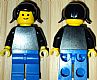 invID: 424217851 M-No: pln136  Name: Plain Black Torso with Black Arms, Blue Legs, Black Pigtails Hair