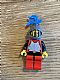 invID: 427698540 M-No: cas192  Name: Breastplate - Red with Black Arms, Red Legs with Black Hips, Dark Gray Grille Helmet, Blue Plume, Blue Plastic Cape