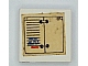 invID: 427955541 P-No: 3068apb09  Name: Tile 2 x 2 without Groove with Appointment Book, Open Pattern (Sticker) - Set 295