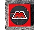 invID: 430196169 P-No: 3068p68  Name: Tile 2 x 2 with M:Tron Logo Pattern