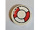 invID: 432767294 P-No: 4150p07  Name: Tile, Round 2 x 2 with Red and White Life Preserver Pattern (Sticker) - Sets 2962 / 6479 / 6540 / 6541 / 6559 / 6598